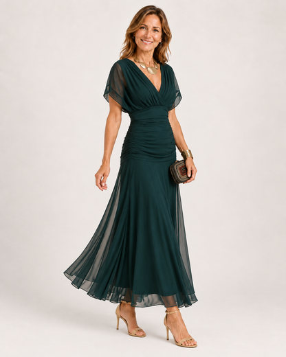 Vestido Maxi de Hombros Descubiertos