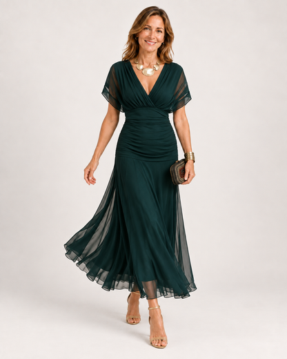 Vestido Maxi de Hombros Descubiertos