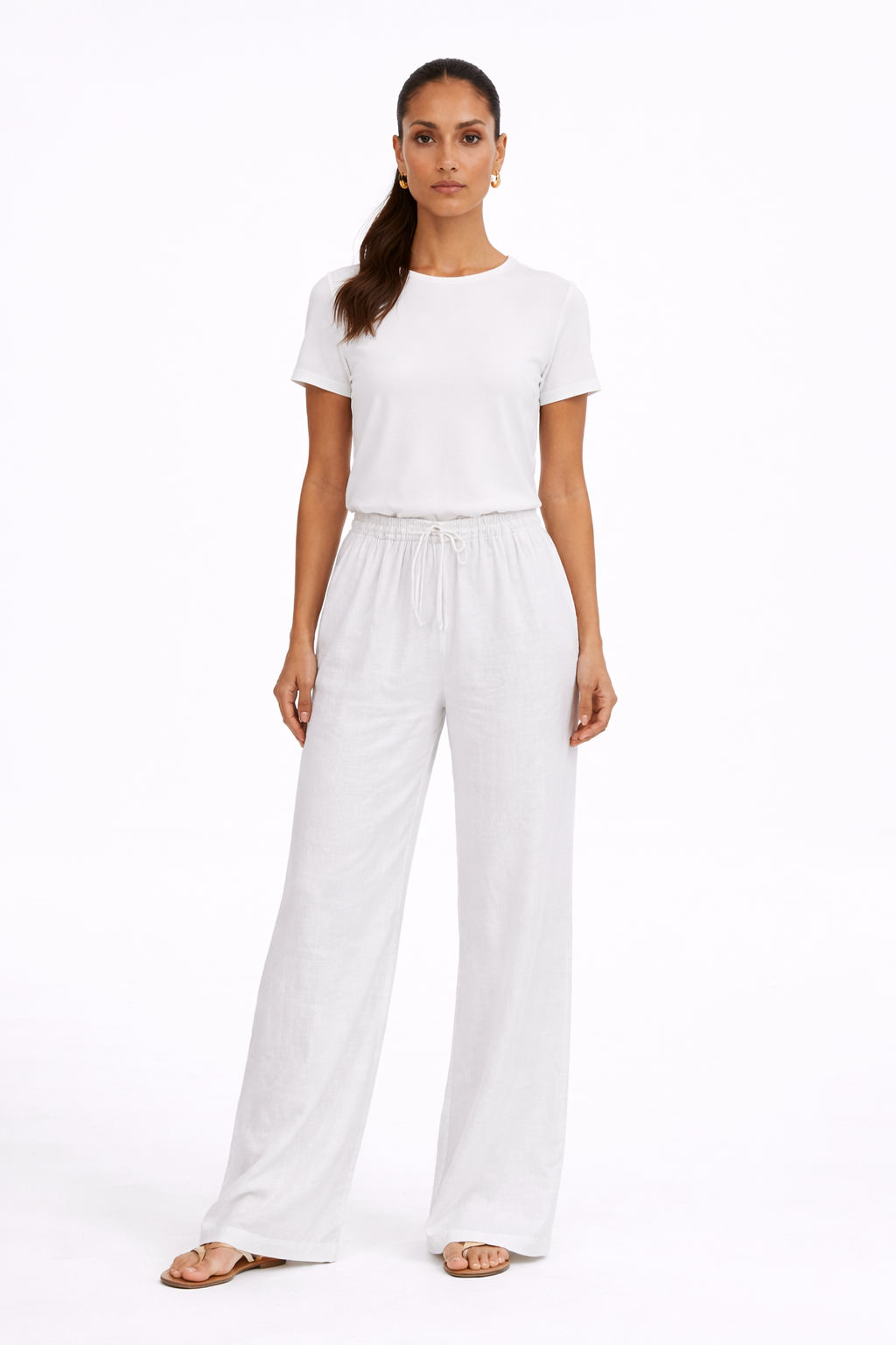 Pantalón Lino - Beige